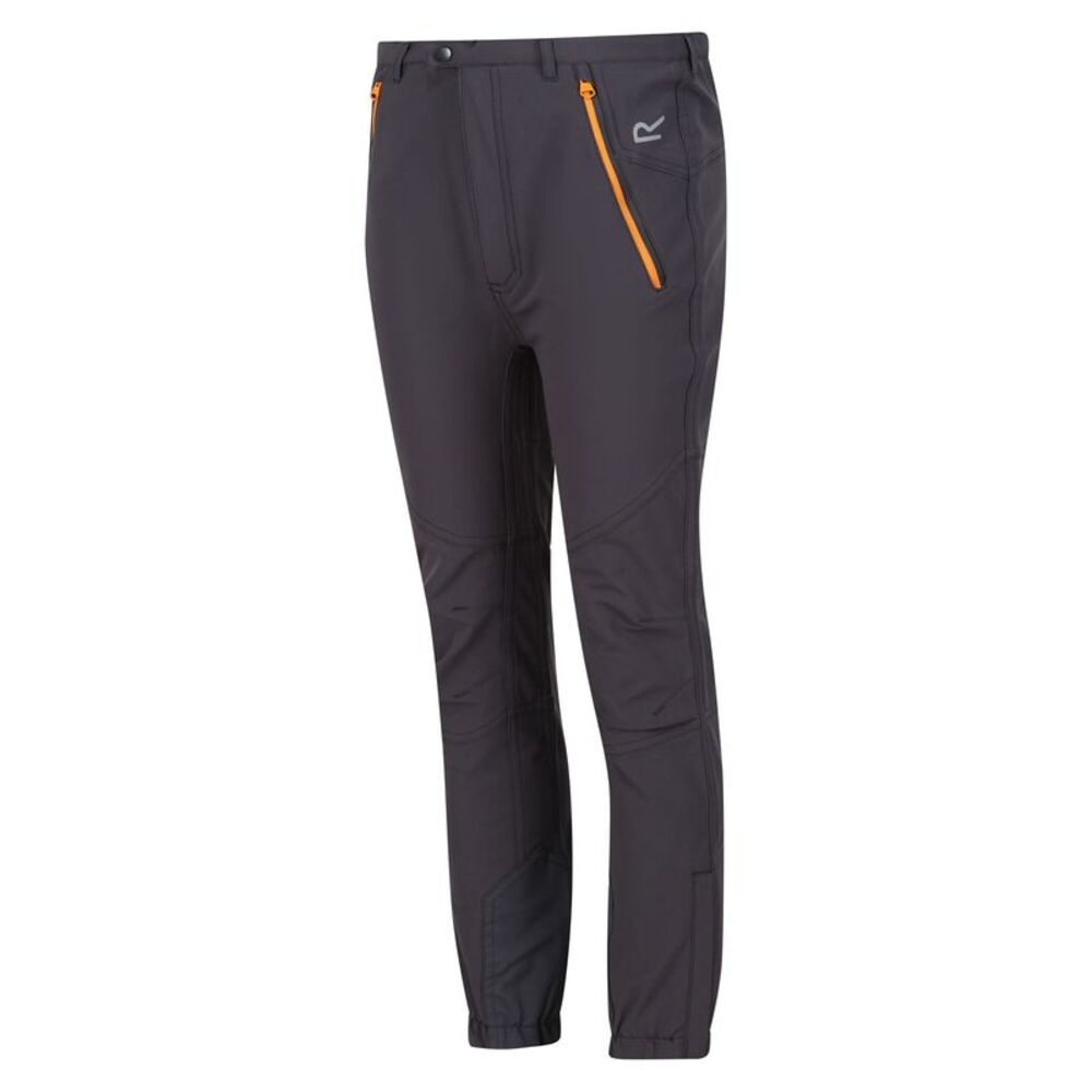 Regatta Childrens/Kids Tech Mountain Hiking Pants / Seal Grey/Apricot Crush